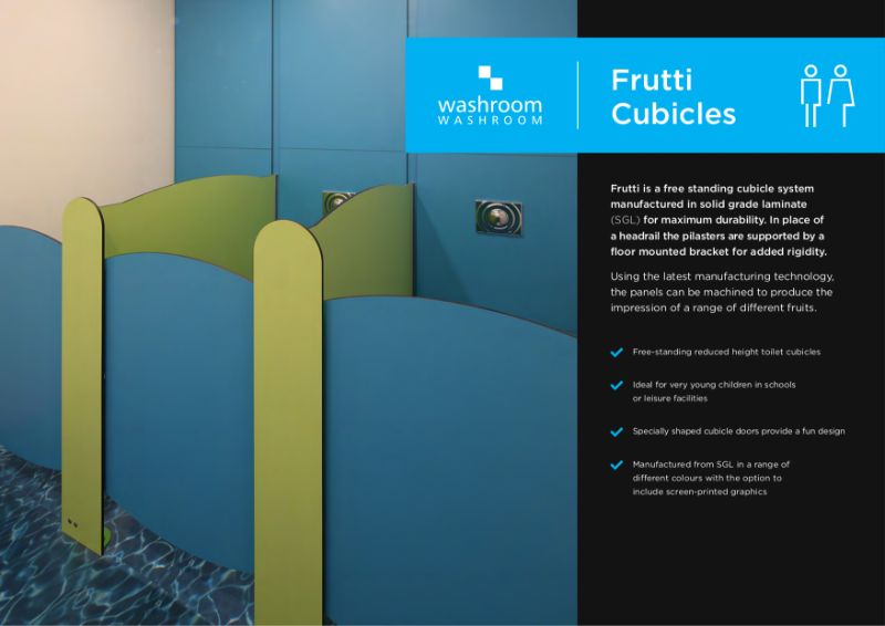 Frutti toilet cubicles