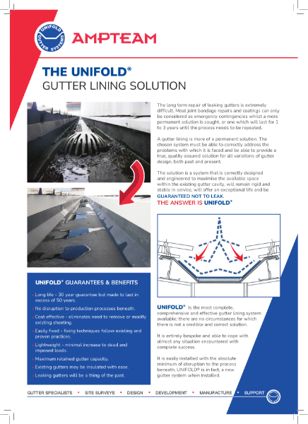 Unifold Gutter Lining System