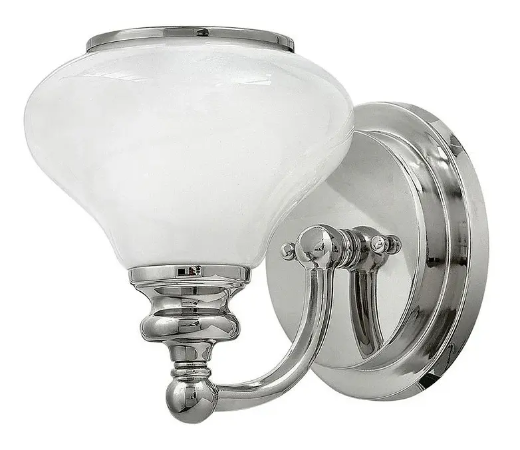 Baderomsbelysning - Baderomslampe - Vegglampe Frogmore Krom/Hvit