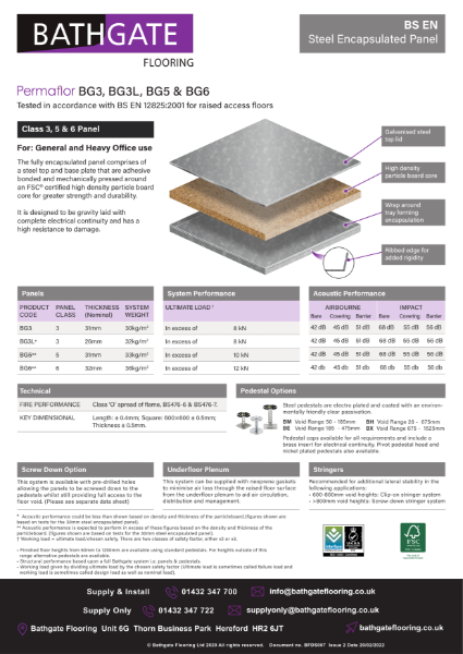 Datasheet BG3, BG3L, BG5 & BG6