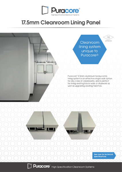 17.5mm Cleanroom Lining Panel