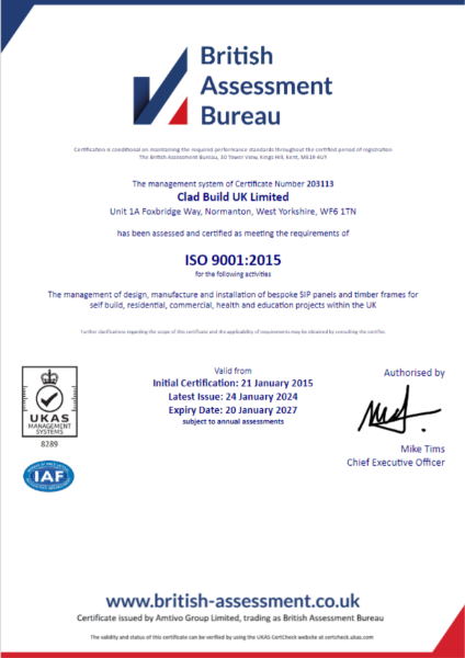 ISO 9001:2015 Certificate