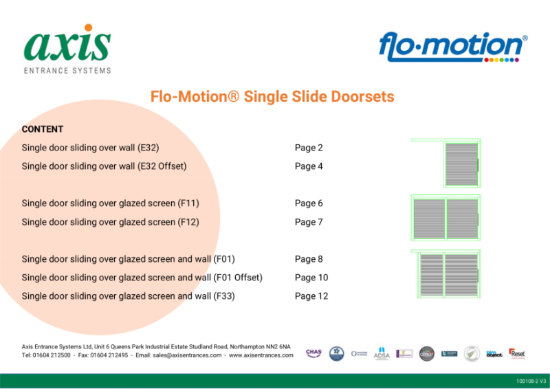 Axis Flo-Motion Single Doorsets (PDF) V3
