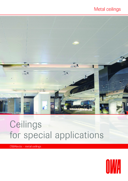 OWAtecta metal ceilings - Special Applications