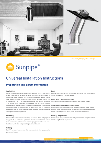 Sunpipe Installation Guide