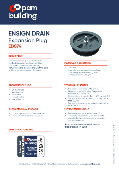 ED074 - EXPANSION PLUG