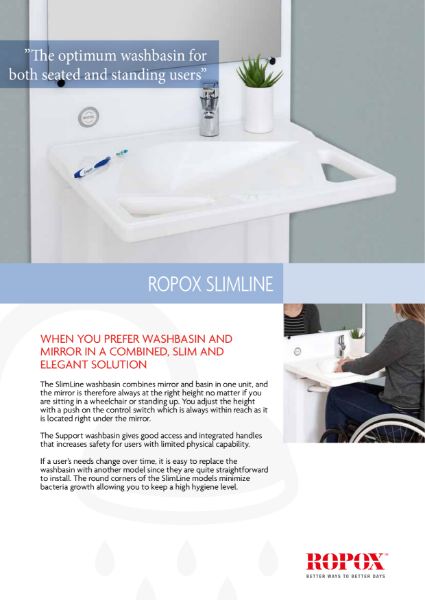 Ropox SlimLine washbasin