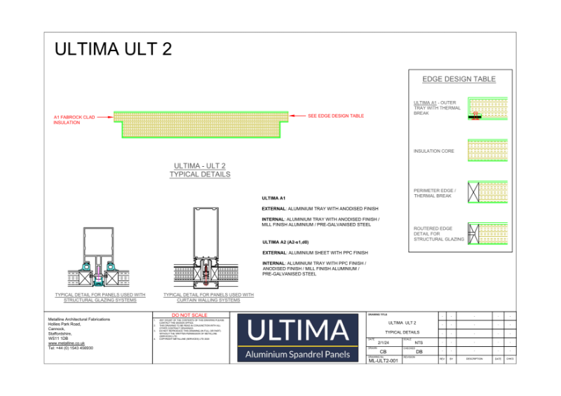 ULTIMA 2 Technical Drawing
