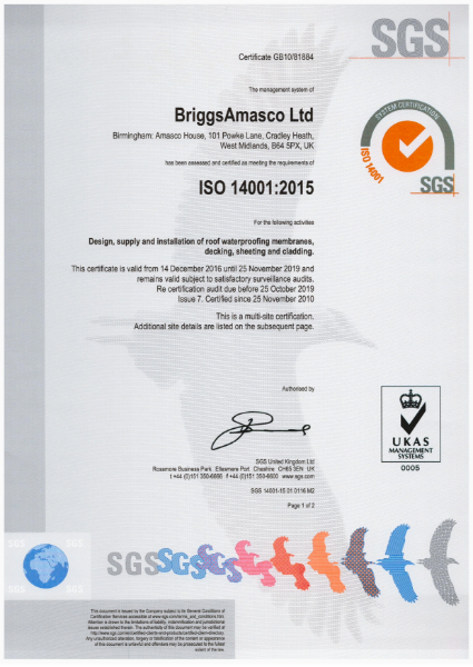 BriggsAmasco ISO 14001:2015