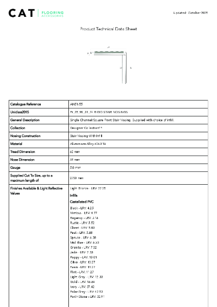 AN51/55 Light Bronze Technical Datasheet