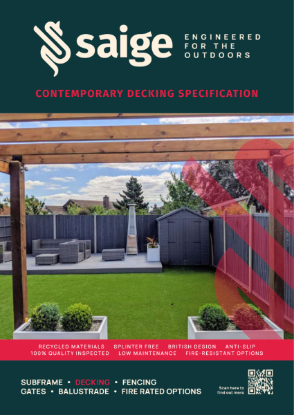 Saige Contemporary Decking Specification Sheet