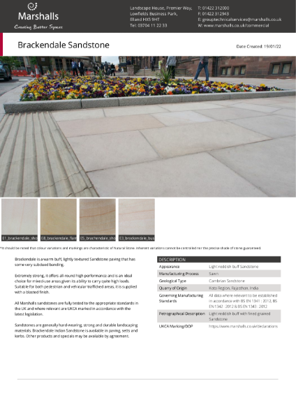 Brackendale Sandstone Paving