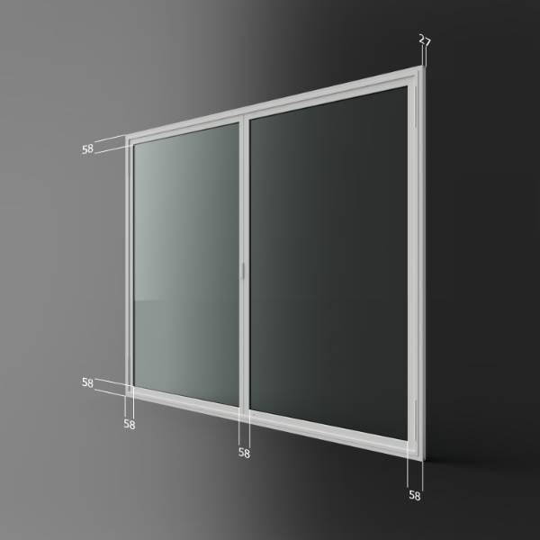 Double Slimline Hinged Unit (SL-DHU) - Secondary Glazing Unit