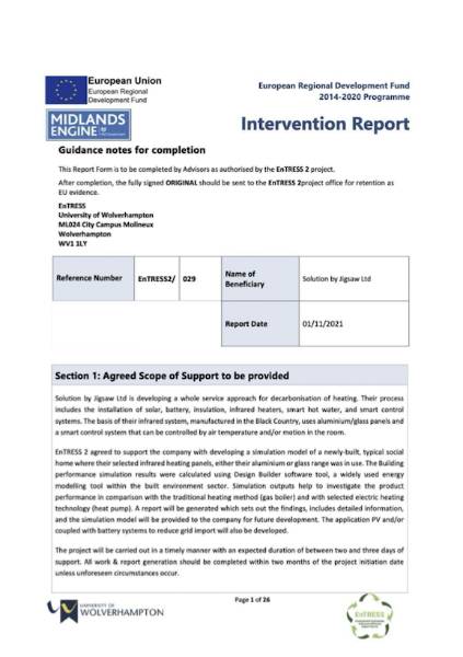 Intervention Report