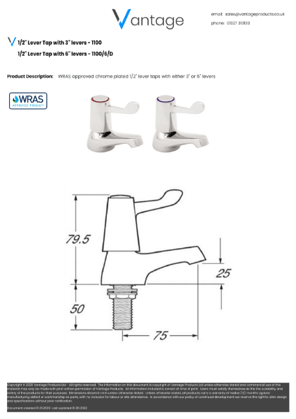 Product Data Sheet - 1100/6/D