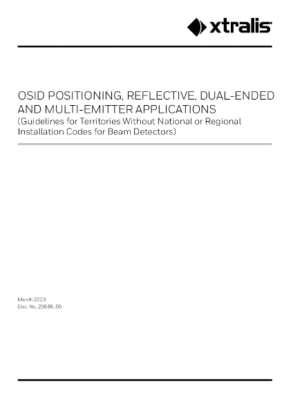XTRALIS OSID Beam Detection  Positioning Application Note