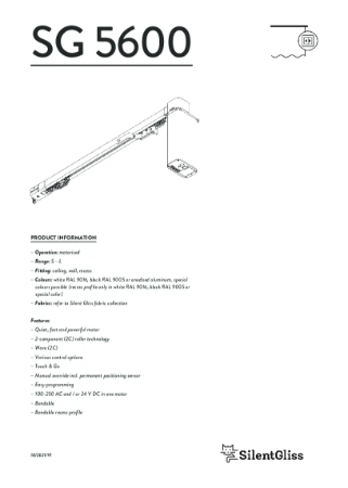 Silent Gliss SG 5600 Motorised Curtain Track