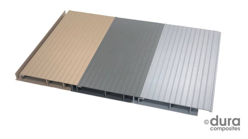 Aluminium profiled sheet decking