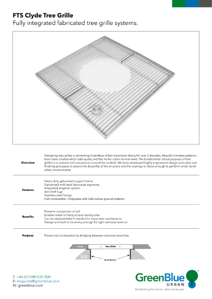 GBU Clyde Tree Grille Datasheet