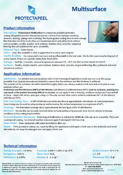 Protectapeel Multisurface TDS