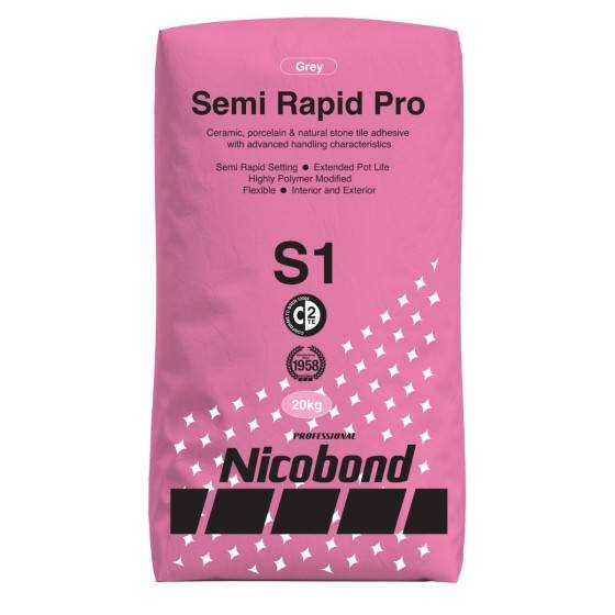 Nicobond Semi Rapid Pro S1 Adhesive - Tile Adhesive