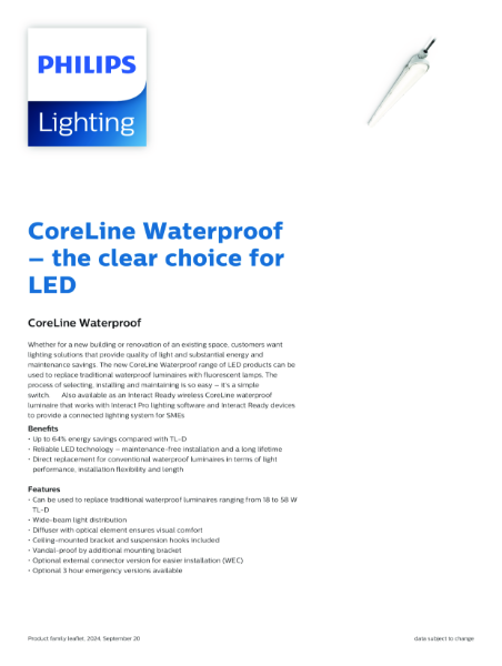 Philips CoreLine Waterproof