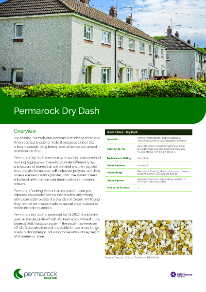 Permarock Dry Dashing Aggregate / Stone (tough, durable, long lasting, cost-effective and almost maintenance render finish)