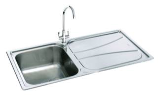 Carron Phoenix Zeta Inset REV Bowl Stainless Steel Sink - Inset Kitchen Sink