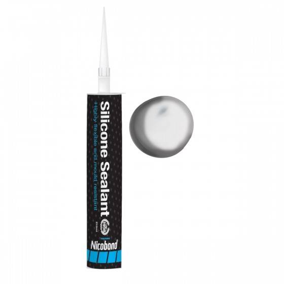 Nicobond Acetoxy Silicone Sealant White & Clear - Silicone Sealant 