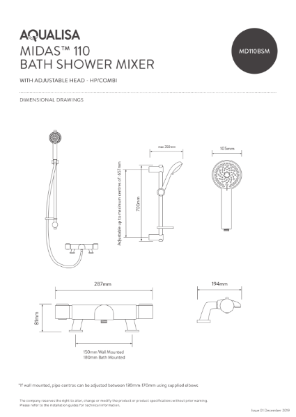 MD110BSM_Spec Sheet