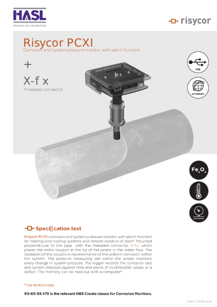 Risycor PCXI-fix set Technical Datasheet EN