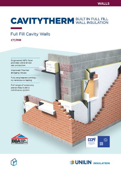 Cavitytherm CT/PIR Full Fill Cavity Walls