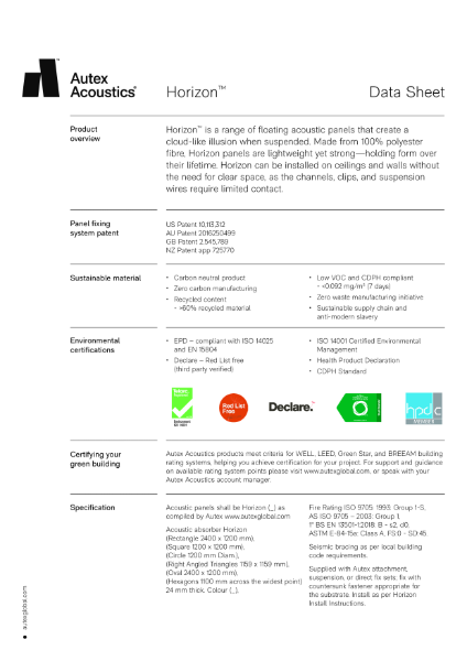 Horizon Datasheet