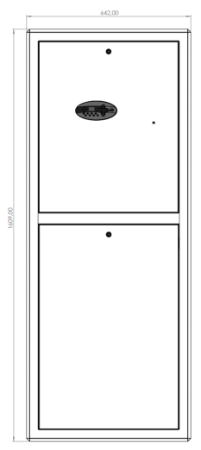 Gulvvarme/Varmeanlegg - Gulvv.sentral, 6 kW, 3x400V/1x230V, 4GV, 550x1550x136