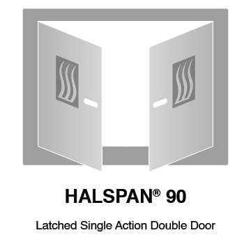 HALSPAN® 90 Fire Rated Interior Grade Door Blanks - Latched Single Acting Double Doors