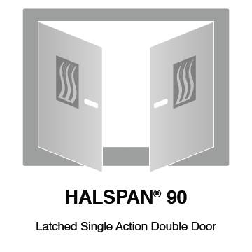 HALSPAN® 90 Fire Rated Interior Grade Door Blanks - Latched Single Acting Double Doors