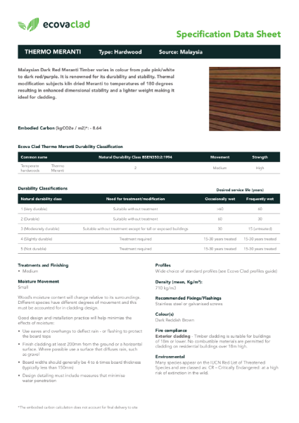 Thermo Meranti Data Sheet