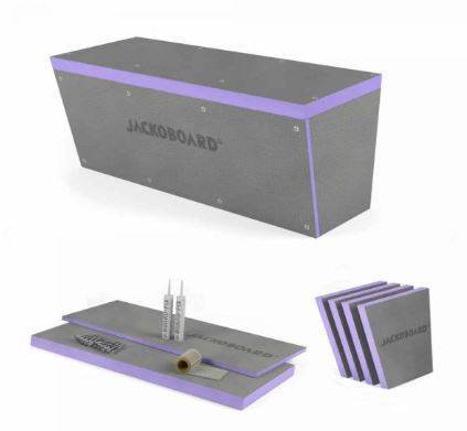 JACKOBOARD® Square Edge Style Bench - Steam and Wet Room Seating Kit
