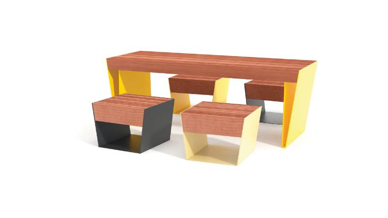 Blocq Table/ Picnic Table - Outdoor Tables