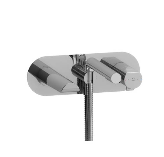 Parabola Wall Mounted Bath Shower Mixer - Bath Shower Mixer