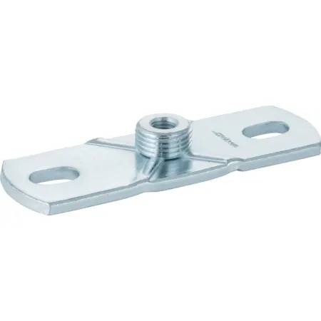 Geberit Base Plate, Rectangular, Two-Hole, With Threaded Socket M10 / G 1/2"