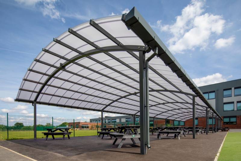 Motiva Duo™ - Curved Roof Polycarbonate Canopy - Canopy