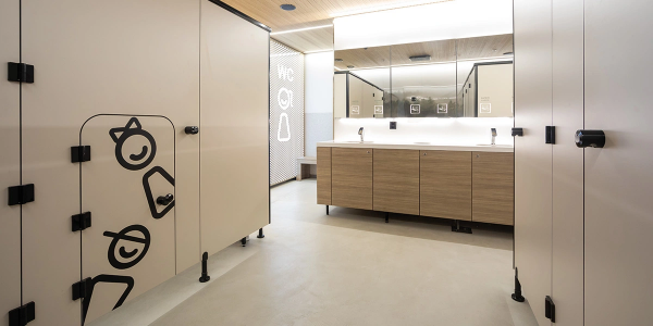 Kauppakeskus Veturi & Novosan  – WC-tilasuunnittelu, WC-tuotteet