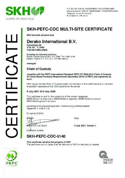 Chain of Custody Certification