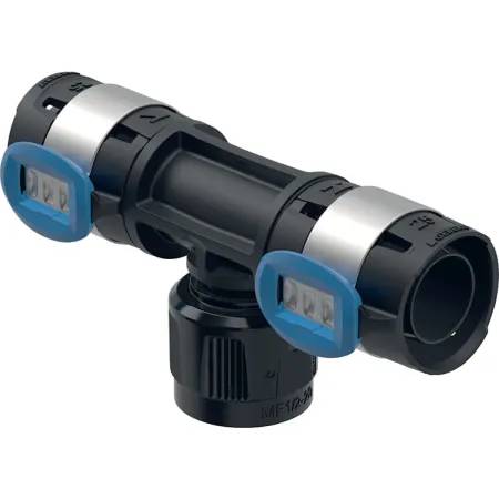Geberit Flowfit T-Piece Adaptor With Masterfix, Through-Flow