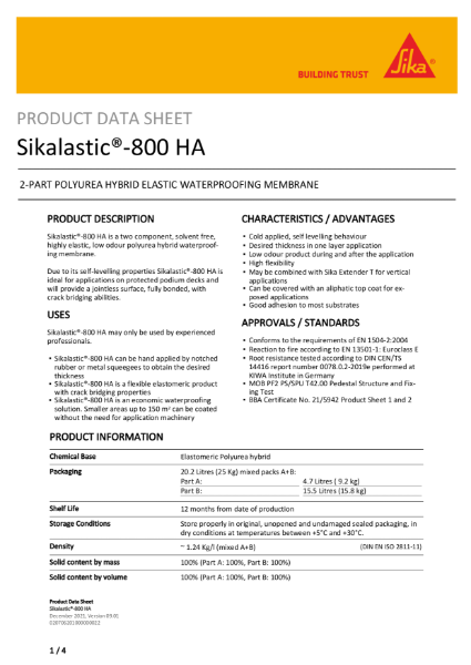 Sikalastic®-800 HA