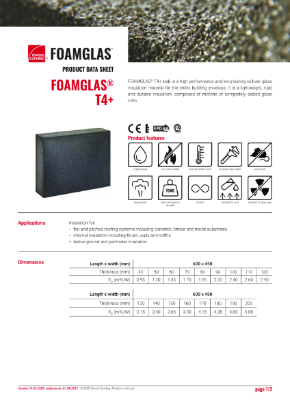 PDS_FOAMGLAS® Slab T4+