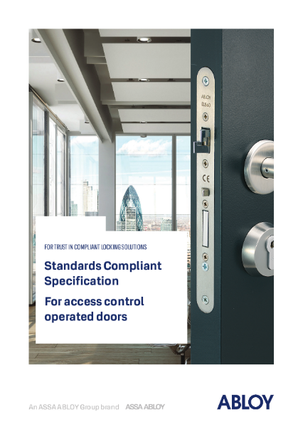 Standards compliant specification for access control operated doors