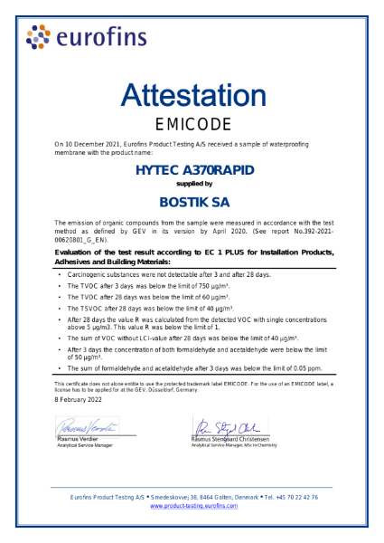 GEV-EMICODE® EC1 PLUS