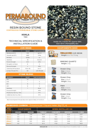 Resin Bound Stone — Koala TDS